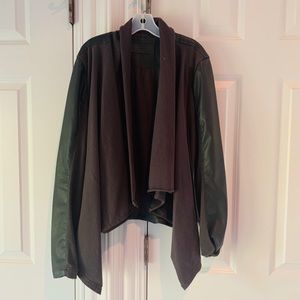 Beautiful Blank NYC leather / cloth jacket